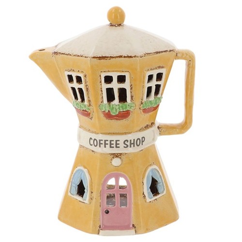 Village pottery yellow coffee - village,