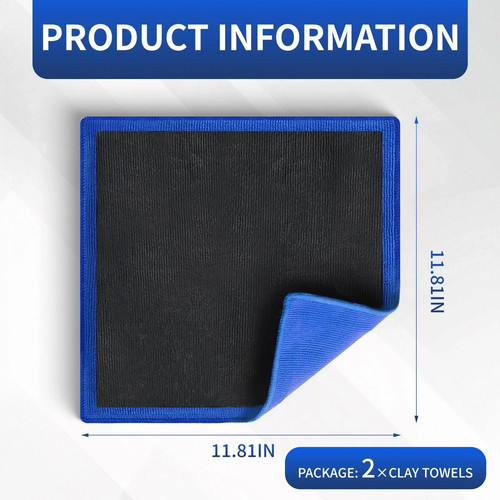 2pcs clay bar towels - towels, –