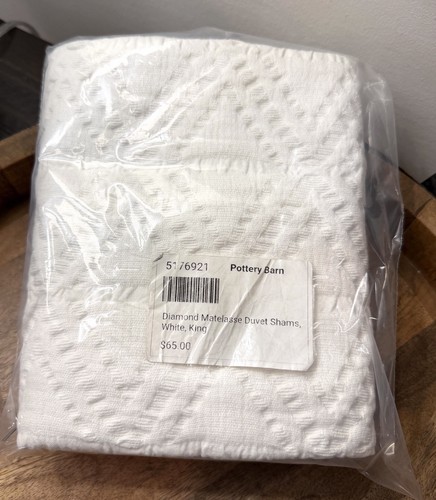Pottery barn diamond matelasse - diamond,