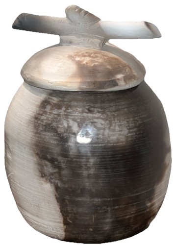 Vintage 2003 horsehair - bk, raku